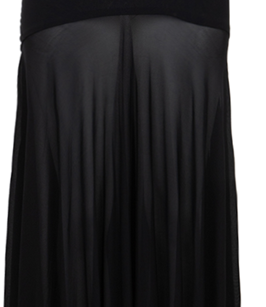 LONG GODET SKIRT