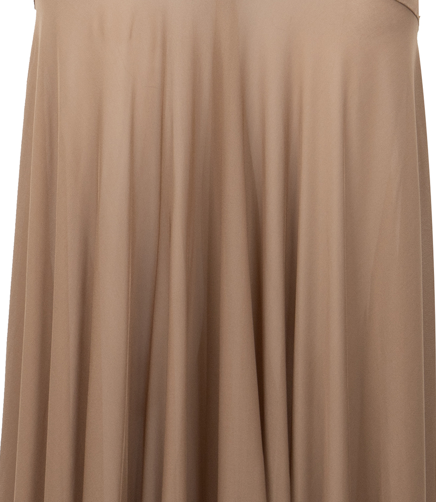 LONG GODET SKIRT