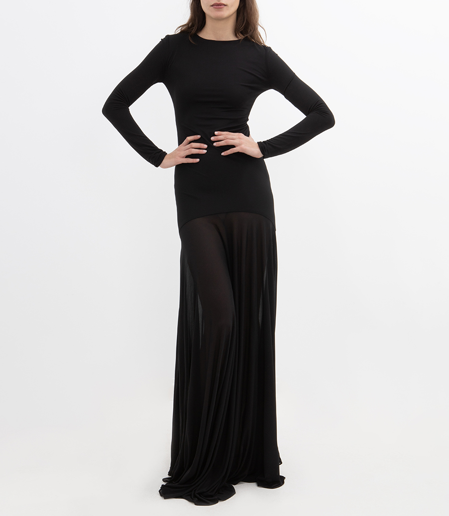 LONG SLEEVES LONG DRESS