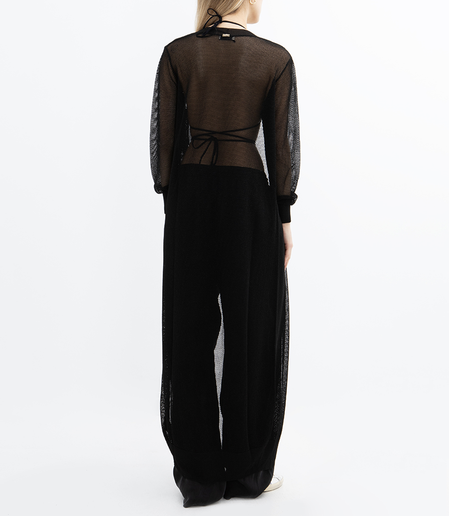 CARDIGAN LUNGO IN LUREX