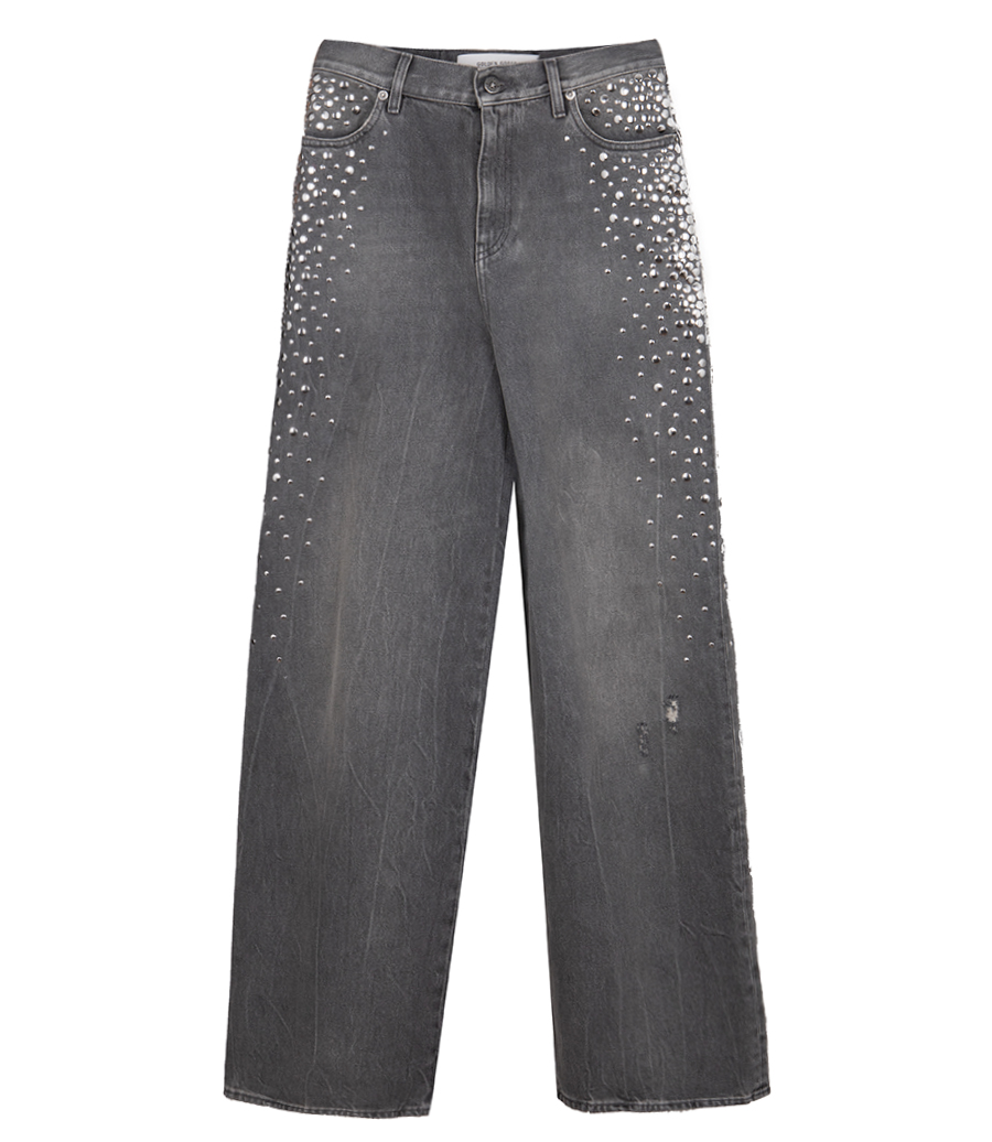 GOLDEN GOOSE  - JOURNEY BOYFRIEND PANT WITH STUDS