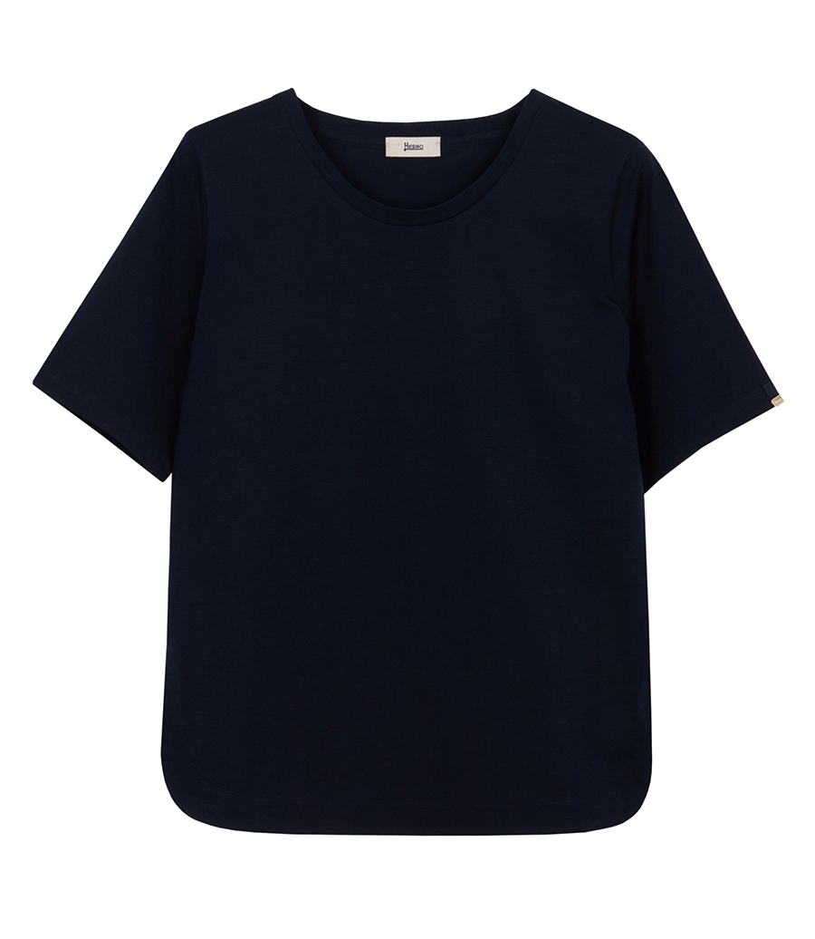 HERNO - SUPERFINE COTTON STRETCH T-SHIRT