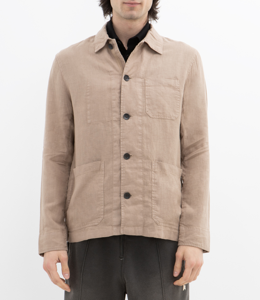 EVAN LINEN CHORE JACKET