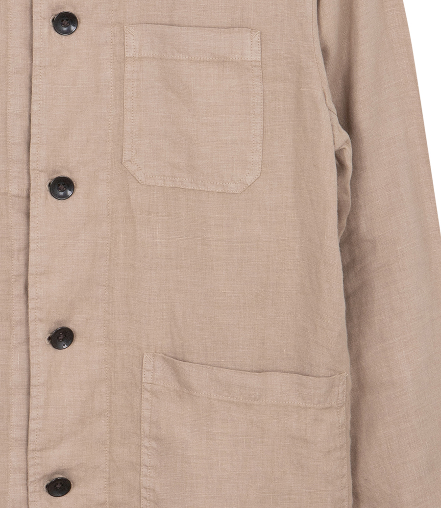 EVAN LINEN CHORE JACKET