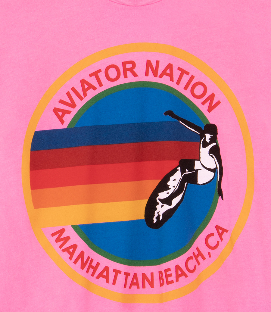AVIATOR NATION MANHATTAN BEACH BOYFRIEND TEE