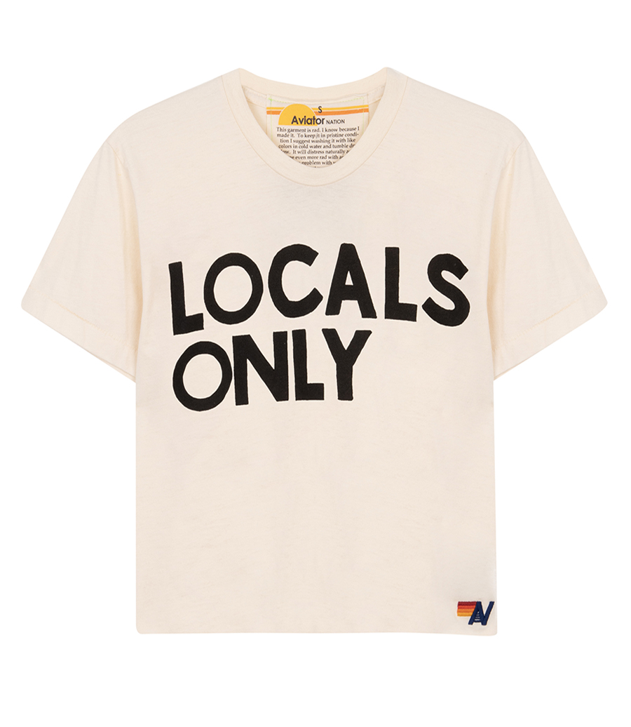 AVIATOR NATION - LOCALS ONLY BOYFRIEND TEE