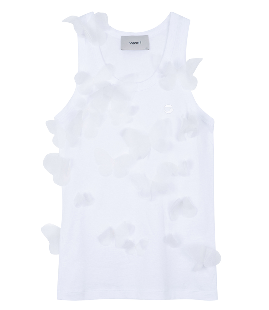 COPERNI - EMBOSSED BUTTERFLY TANK TOP