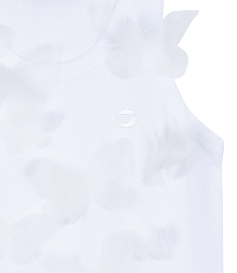 EMBOSSED BUTTERFLY TANK TOP