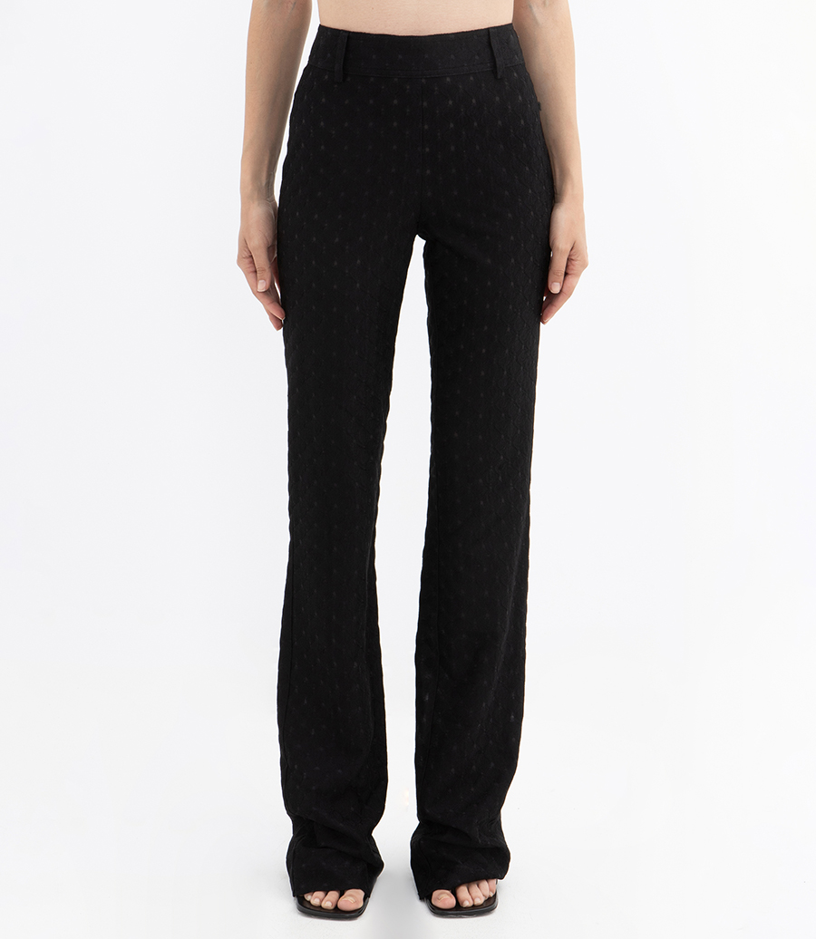 TEXTURED TROUSERS
