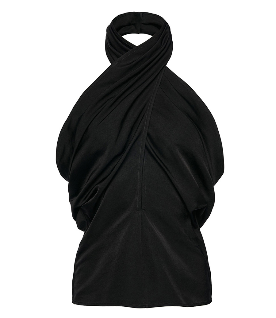 MAGDA BUTRYM - DRAPED HALTERNECK BLOUSE