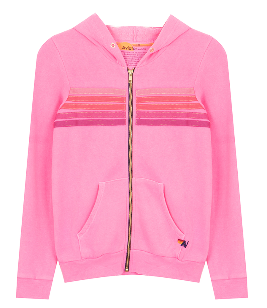 AVIATOR NATION - KIDS 5 STRIPE KIDS HOODIE