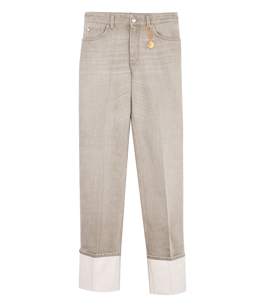 STELLA McCARTNEY  - STRAIGHT TURN UP JEANS
