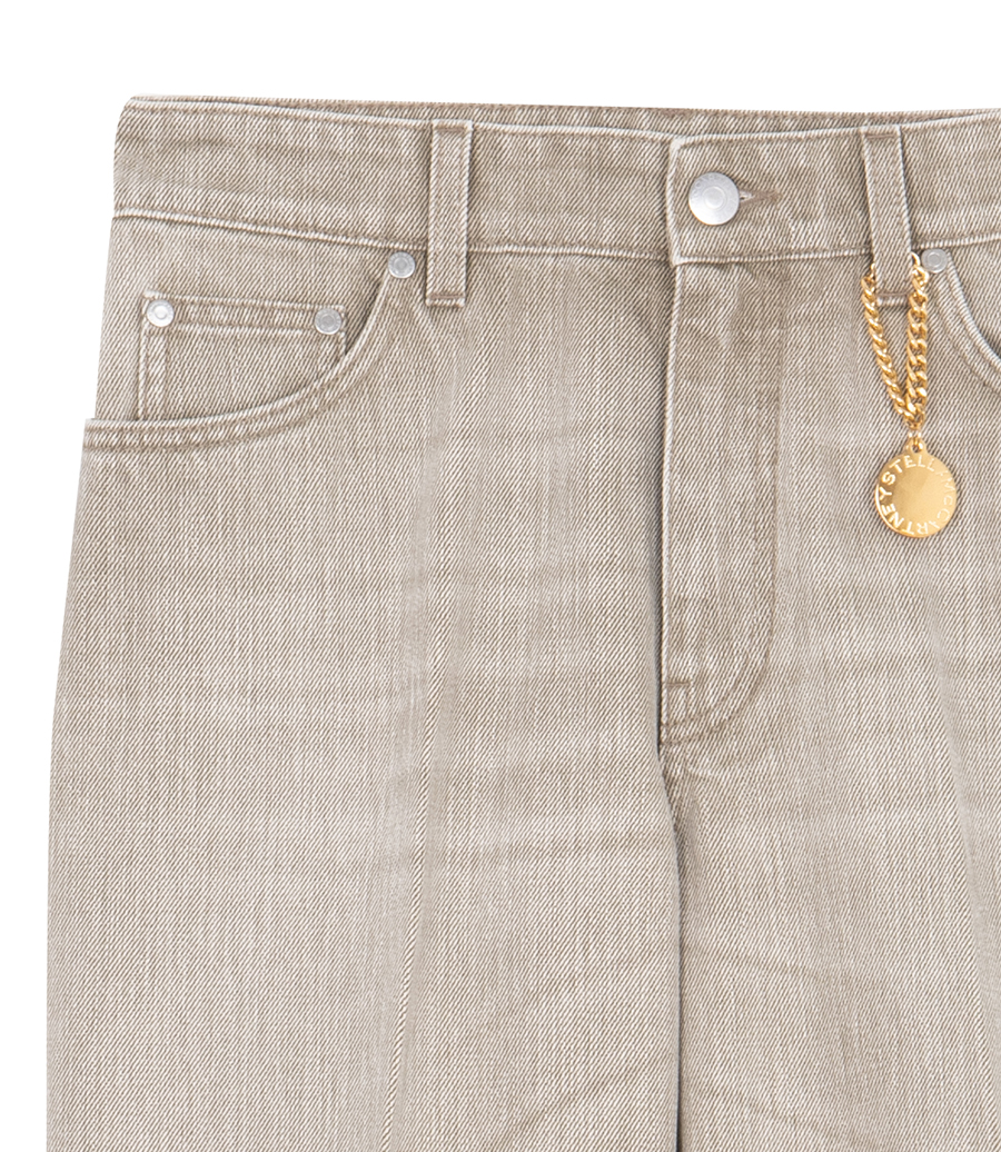 STRAIGHT TURN UP JEANS