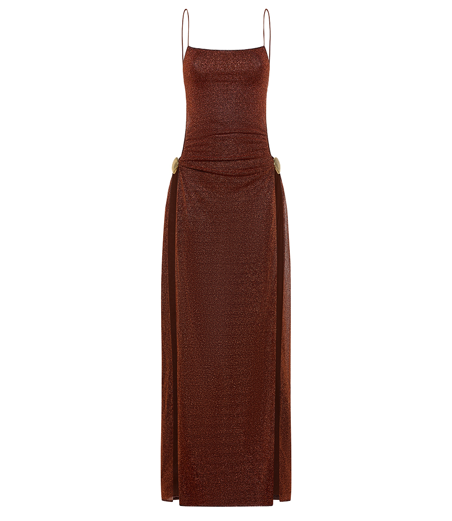 OSEREE - LUMIERE SHELL LONG DRESS