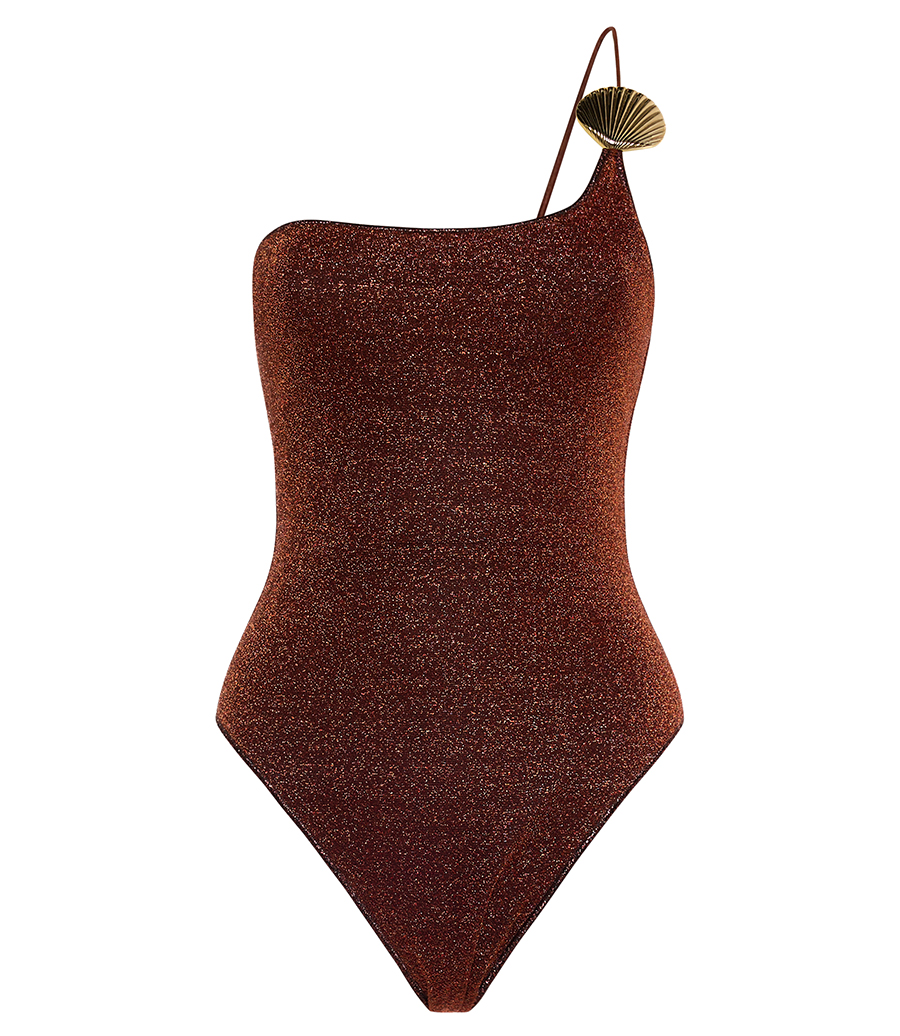 OSEREE - LUMIERE SHELL ONE SHOULDER MAILLOT