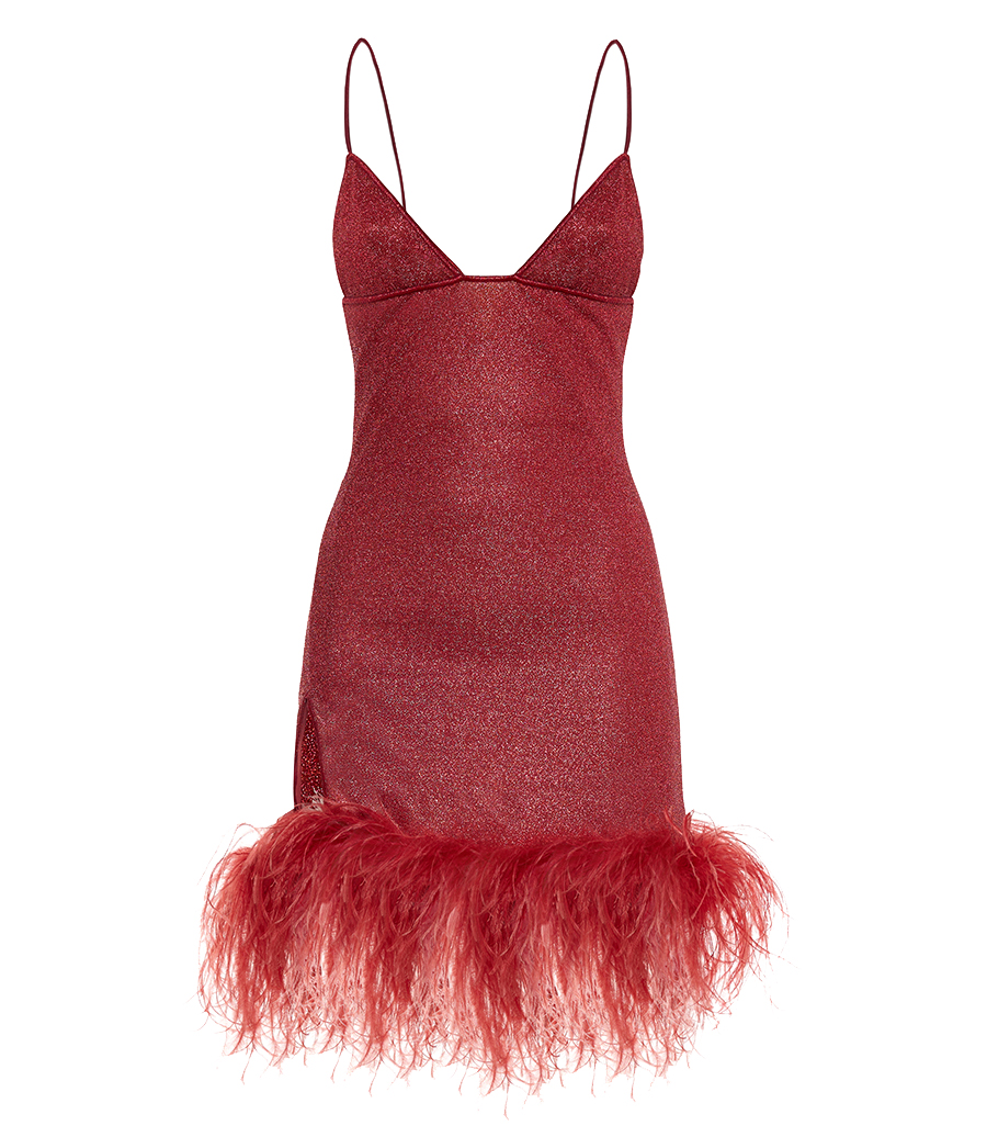 OSEREE - LUMIERE PLUMAGE SHORT DRESS