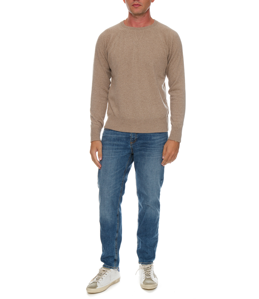 CREW NECK CASHMERE PULLOVER