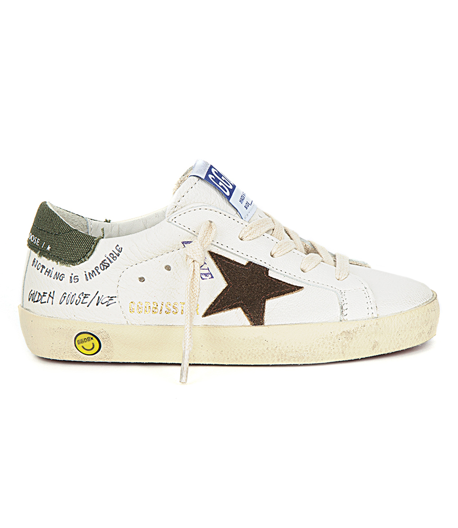 GOLDEN GOOSE  - BROWN STAR SUPER-STAR