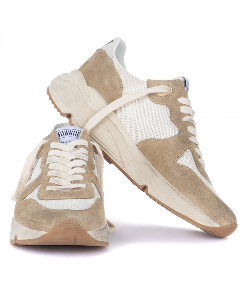 SHOES - RUNNING SOLE NET UPPER SUEDE TOE
