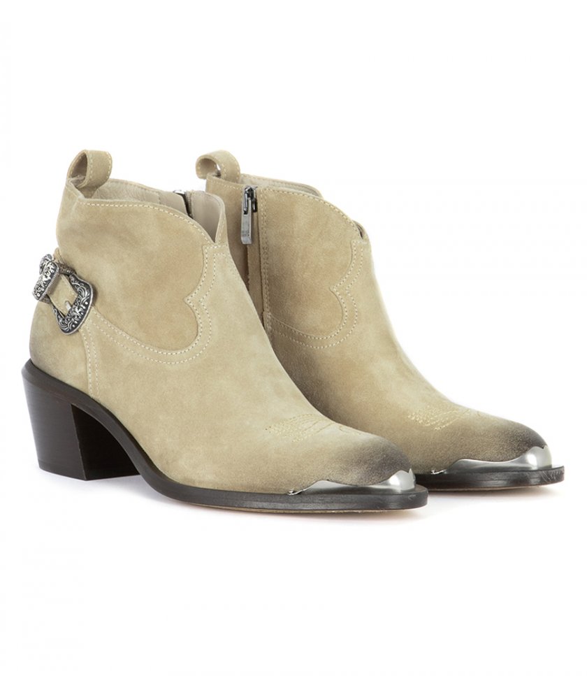 PATTY ANKLE BOOTS WAXED SUEDE