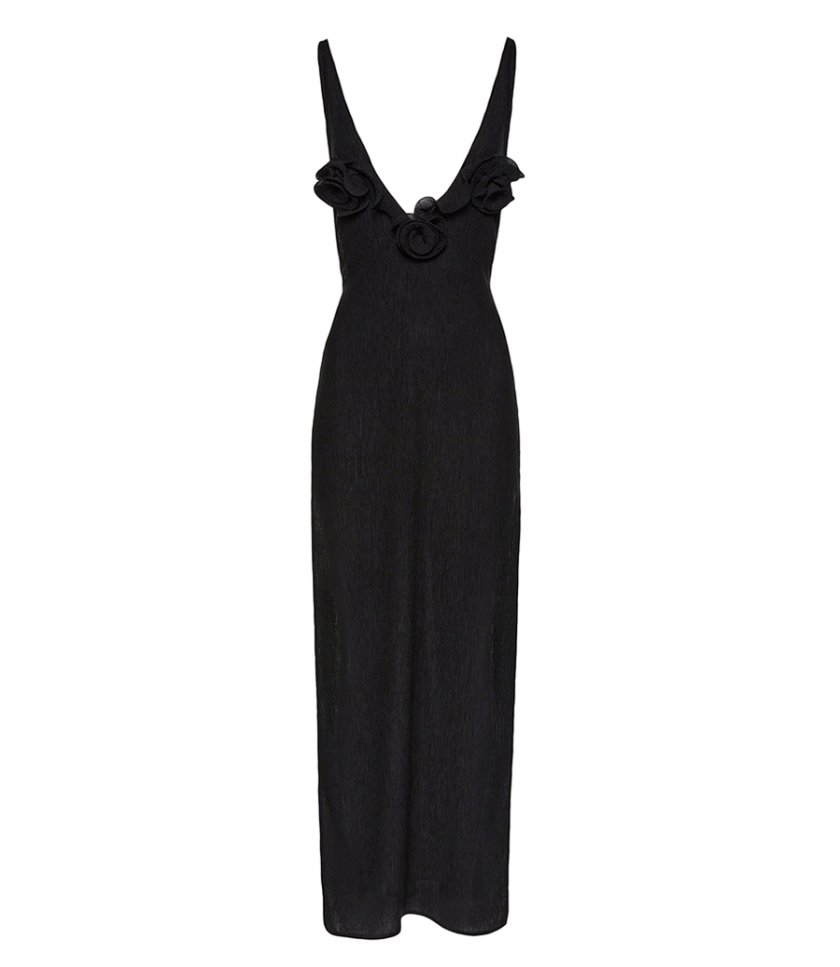 CLOTHES - CREPE HIGH LEG MAXI DRESS