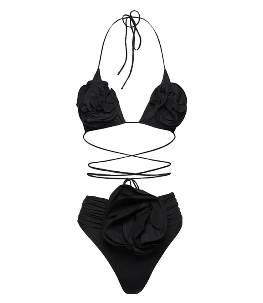 CLOTHES - FLOWER APPLIQUE BIKINI