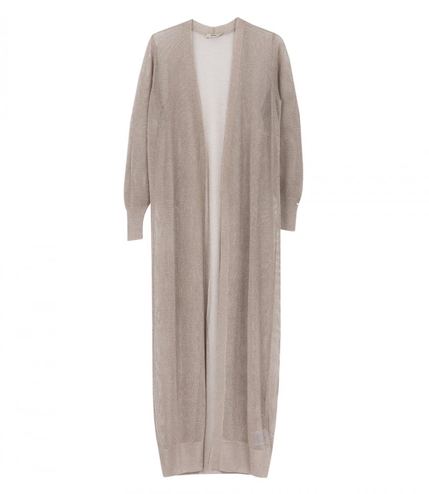 CLOTHES - CARDIGAN LUNGO IN LUREX
