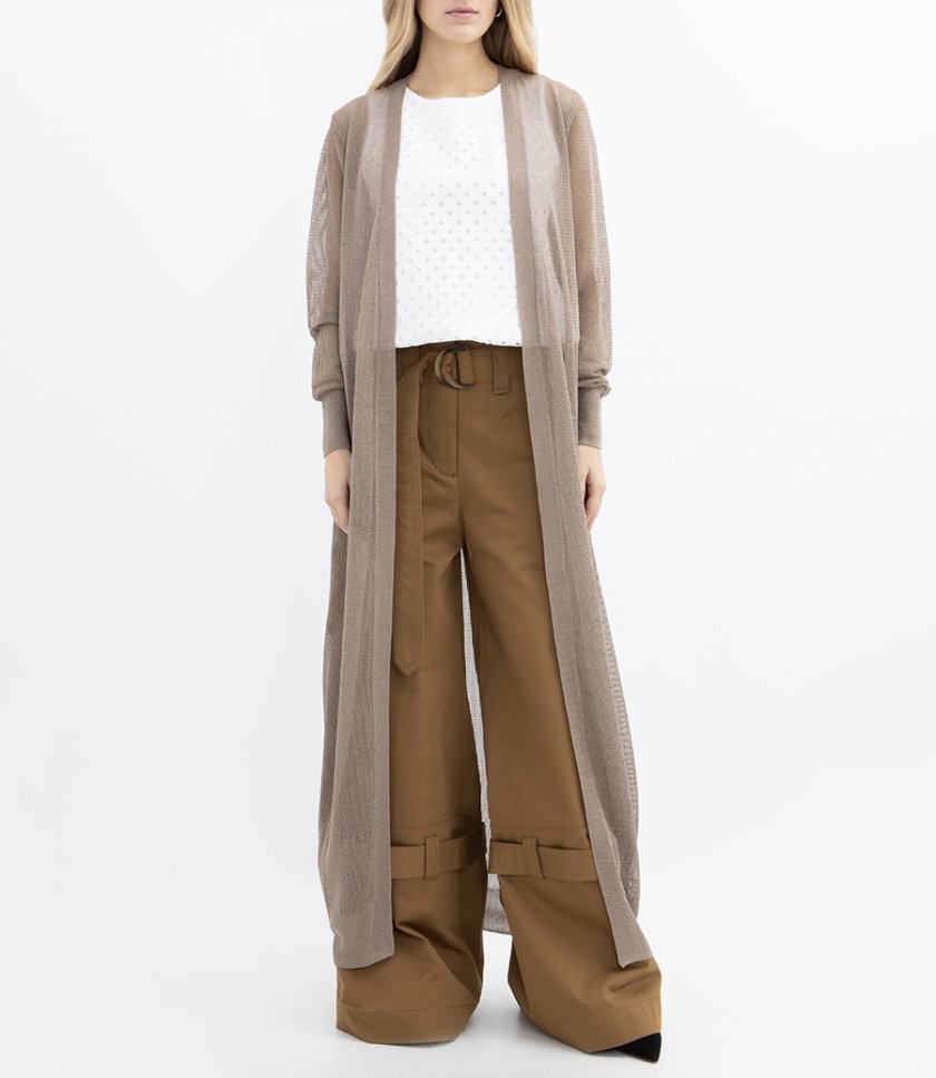 CARDIGAN LUNGO IN LUREX