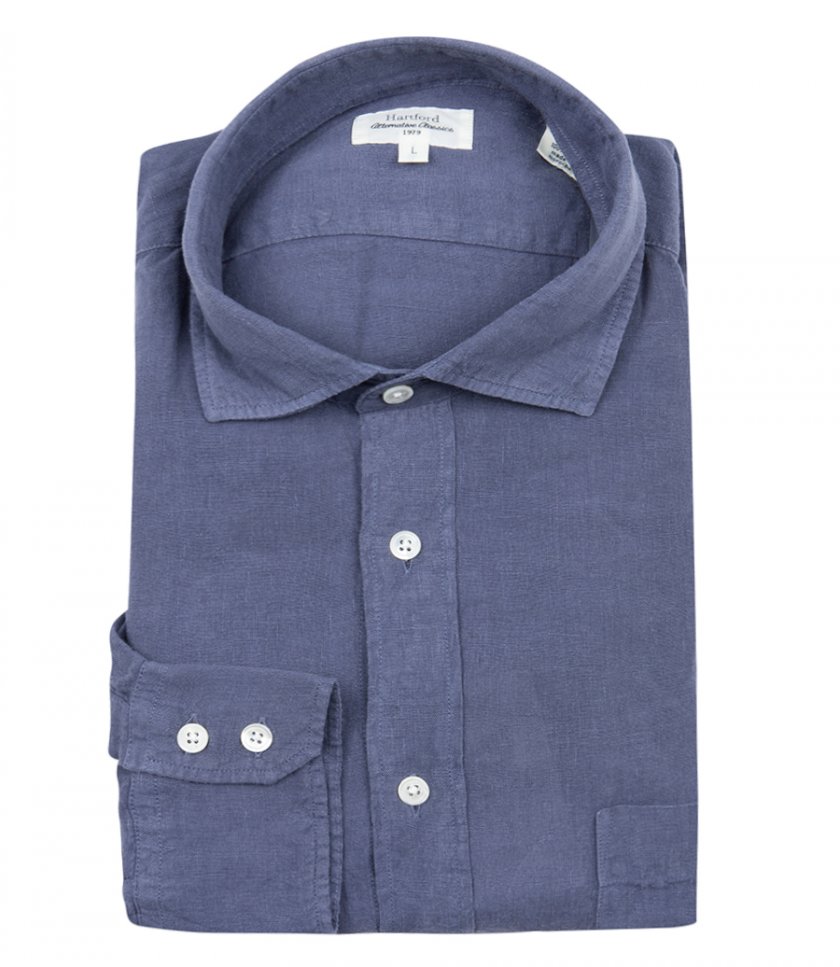 HARTFORD - LINEN PAUL PAT SHIRT