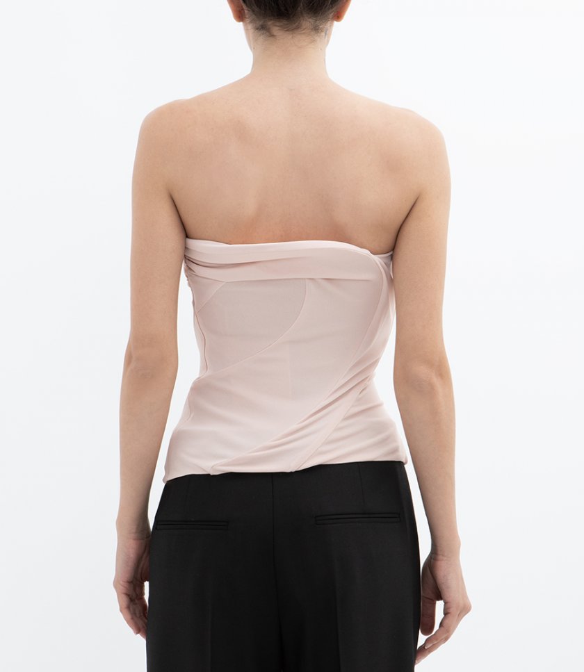 STRAPLESS WAVE DETAIL TOP