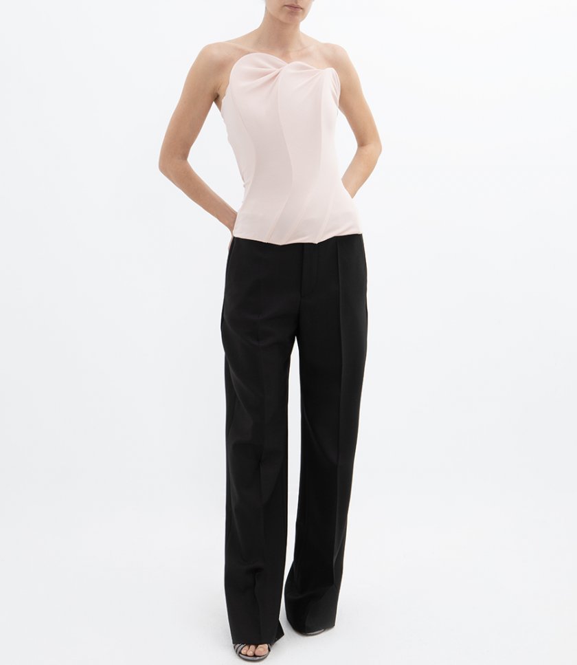 STRAPLESS WAVE DETAIL TOP