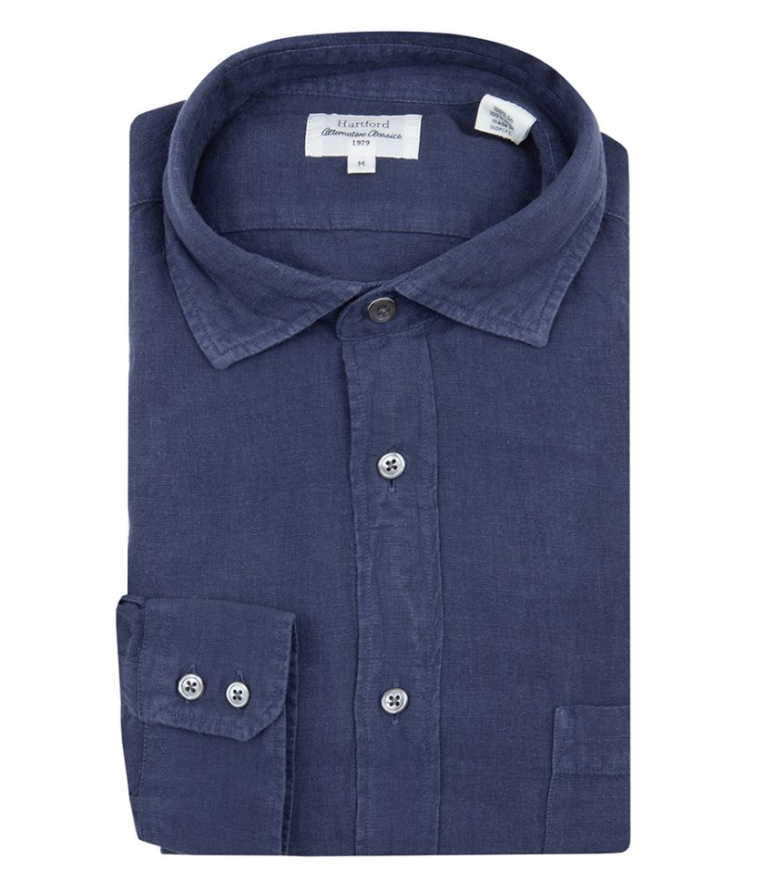 HARTFORD - LINEN PAUL PAT SHIRT