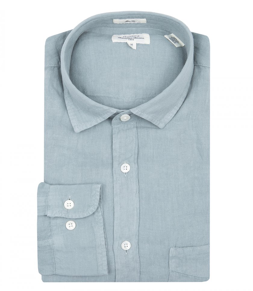 HARTFORD - LINEN STORM PAT SHIRT