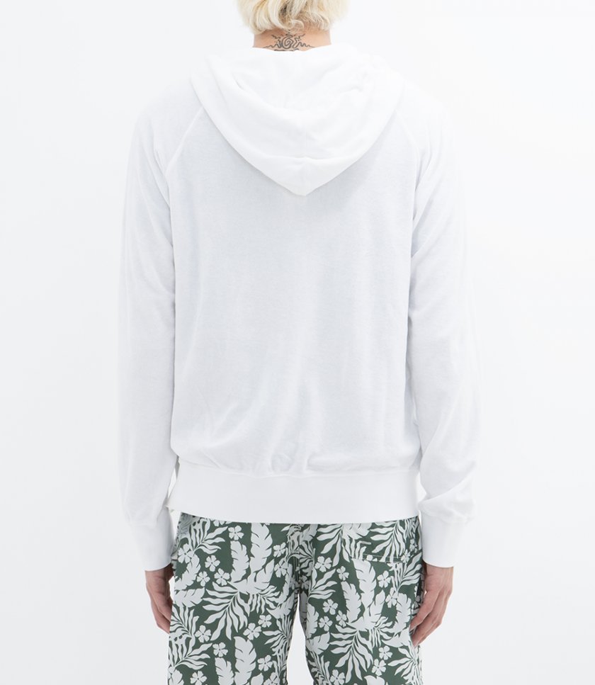TOWELLING HOODIE ZIPPER