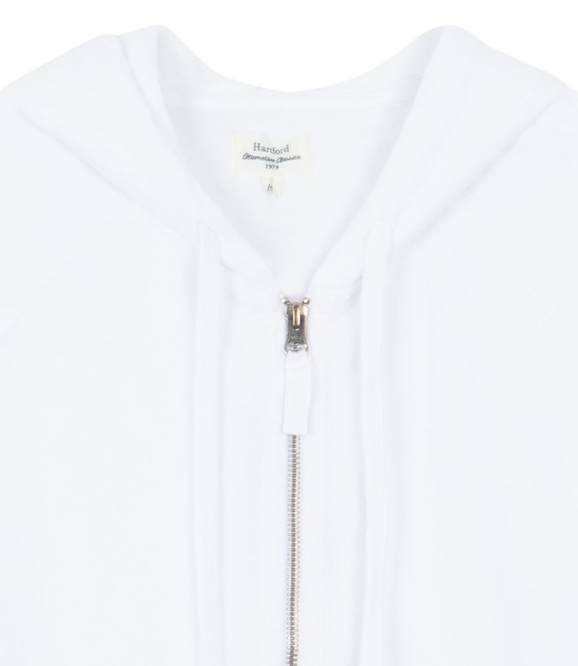 TOWELLING HOODIE ZIPPER