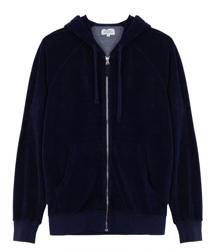 HARTFORD - TOWELLING HOODIE ZIPPER