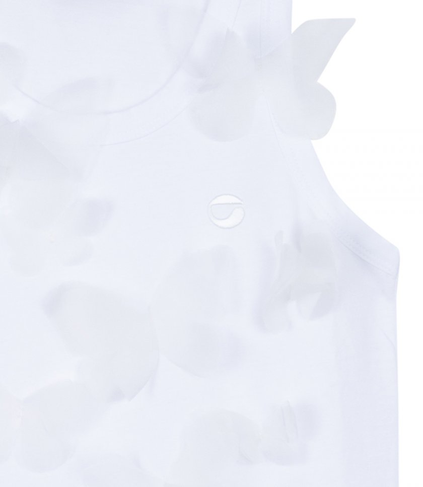 EMBOSSED BUTTERFLY TANK TOP