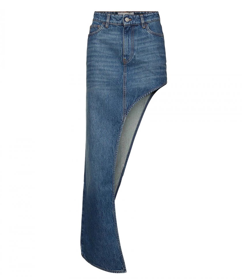 SALES - ONE-LEG DENIM SKIRT