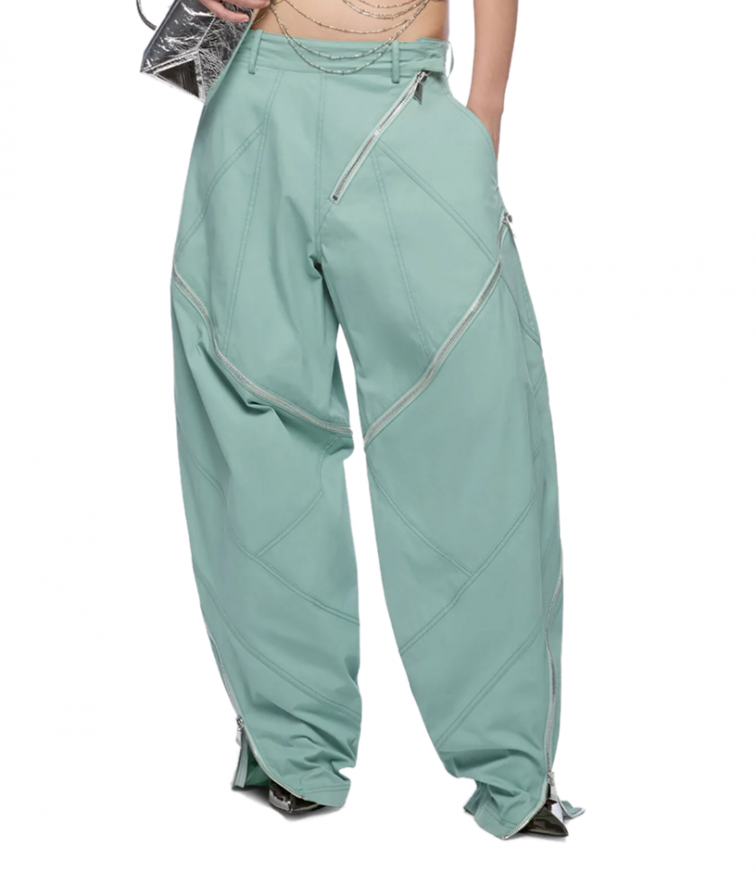 ZIPPER DETAILED LONG PANTS