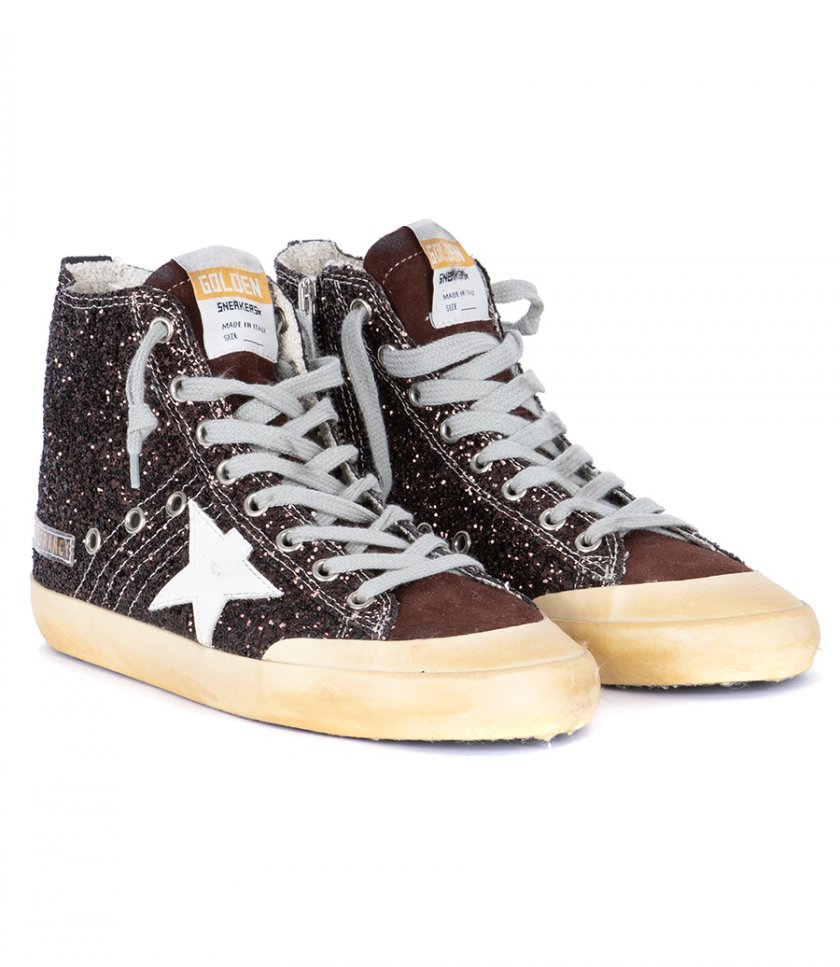 COFFEE BROWN GLITTER FRANCY