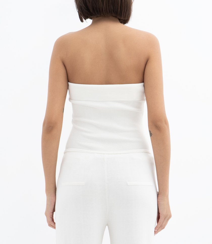 KNIT STRAPLESS TOP