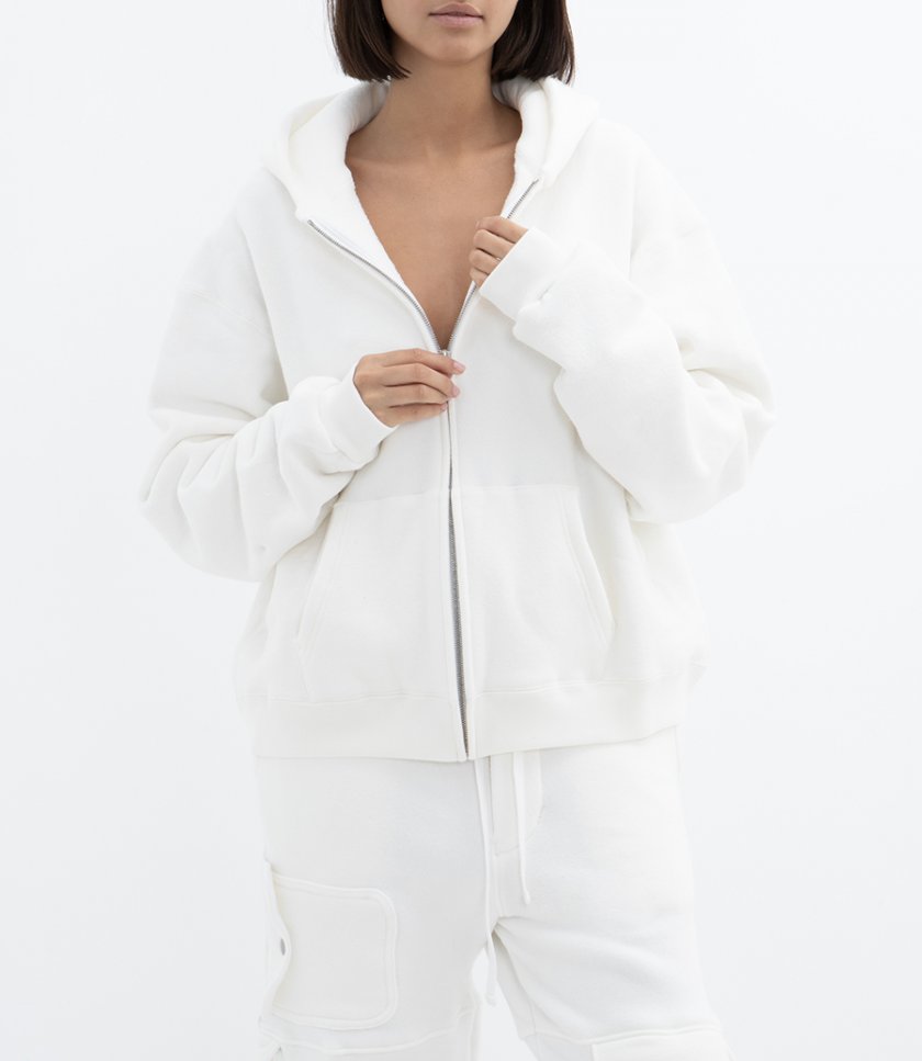 SPONGE ZIP-UP HOODIE