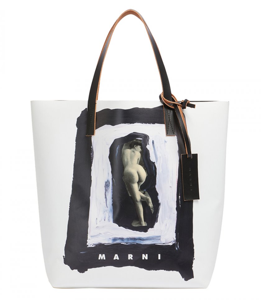 SALES - TRIBECA TOTE WITH NAKED FIGURE PRINT
