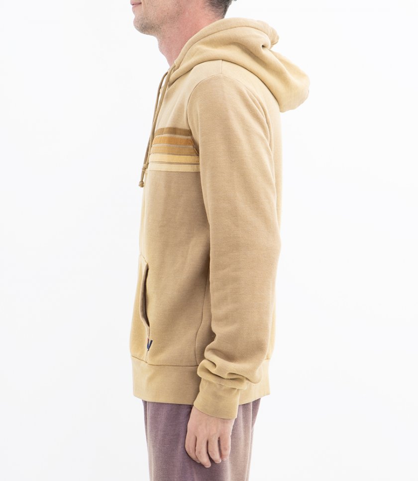 5 STRIPE ZIP HOODIE FADED