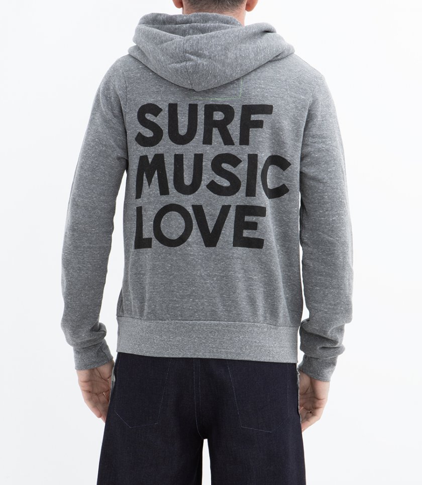 SURF MUSIC LOVE ZIP HOODIE