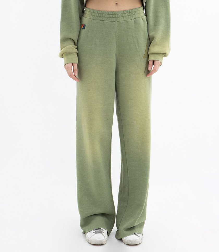 WOMENS BOLT STITCH WIDE LEG SWEATPANT