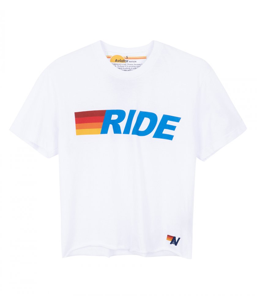 AVIATOR NATION - RIDE LOGO BOYFRIEND TEE