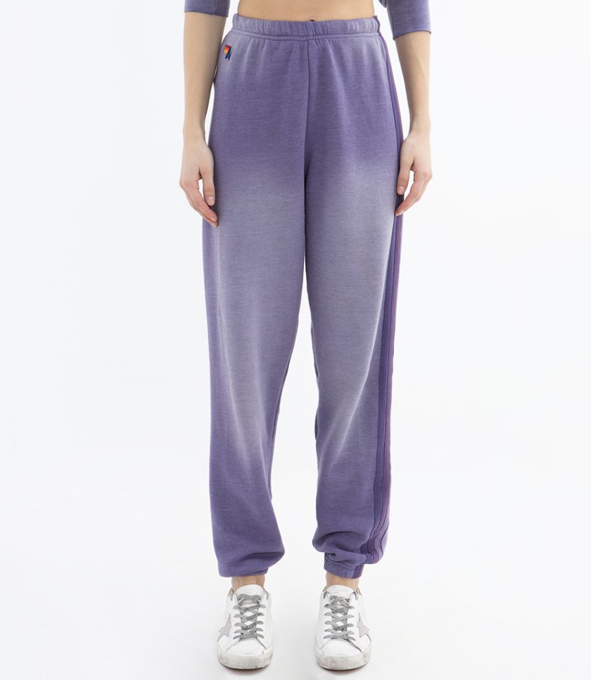 WOMENS 5 STRIPE FADED SWEATPANTS
