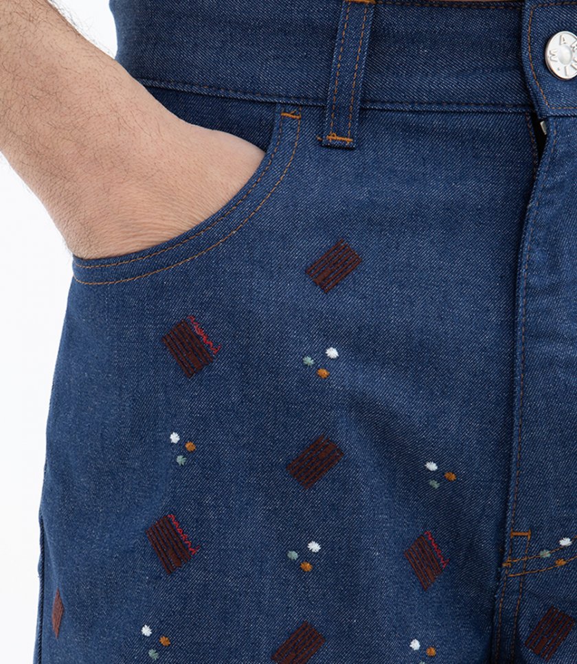 GEOMETRIC PRINTED TROUSERS