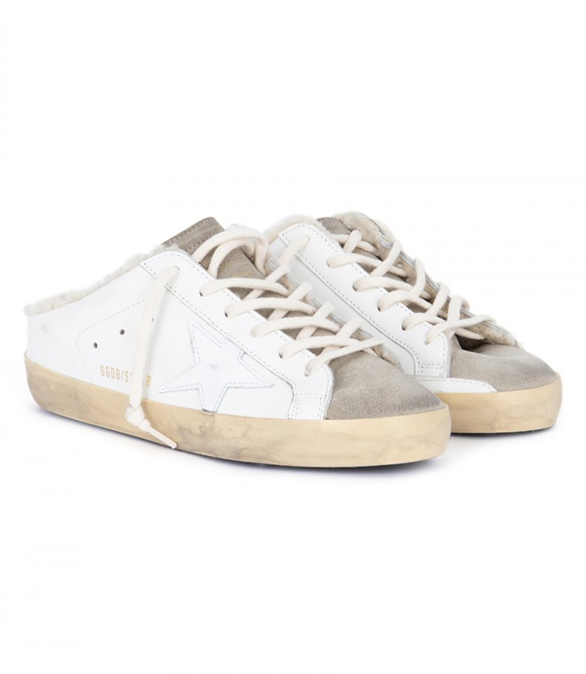SUPER-STAR SABOT LEATHER UPPER SUEDE